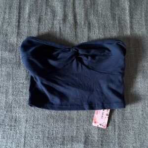 SHEIN MOD Deep Blue Ribbed Headband